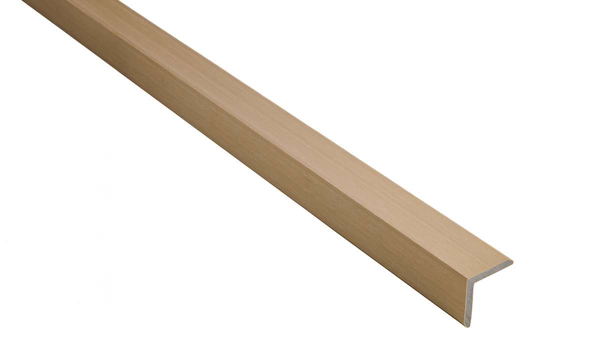 Cornière de façade planeo WPC coex, couleur sable - 2900 x 45 x 45 mm