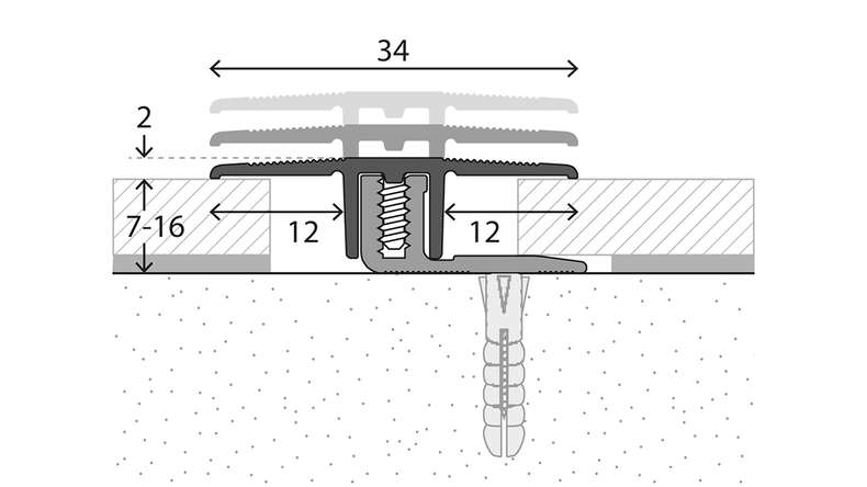 planeo Übergangsprofil 022 - 270 cm