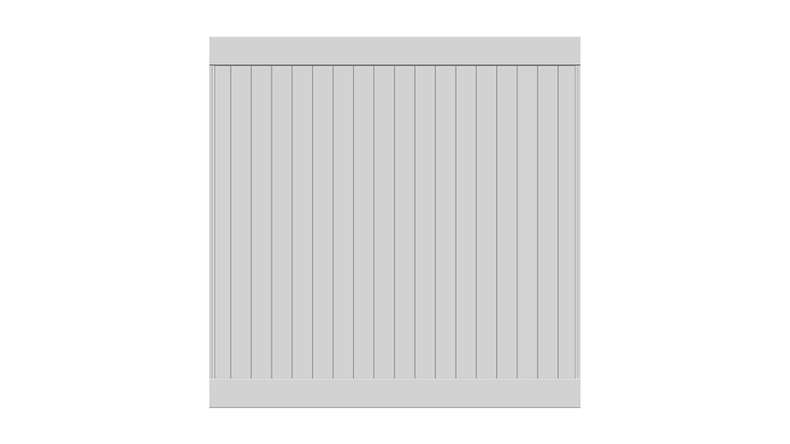 planeo Privara - PVC Steckzaun Weiß - UV-Beständig | 177 x 178 cm