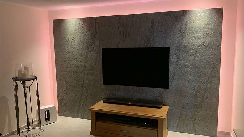 planeo EVOLITH Slate&Stone - Revêtement mural en pierre naturelle Urban Grey 1220 x 610 mm