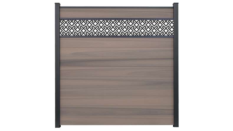 planeo Gardence Strong - BPC-Steckzaun Abstract Bi-Color co-ex 180 x 180 cm