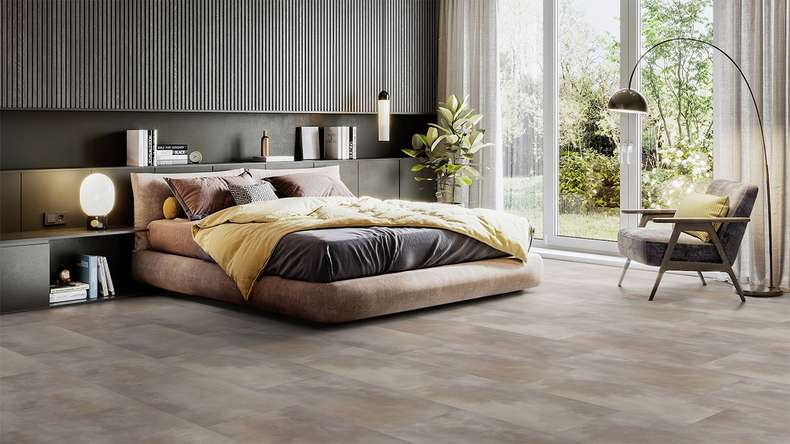 Gerflor Vinile ad incastro - Virtuo 55 Rigid Acoustic Acuarela Taupe | isolamento acustico integrato (39071476)