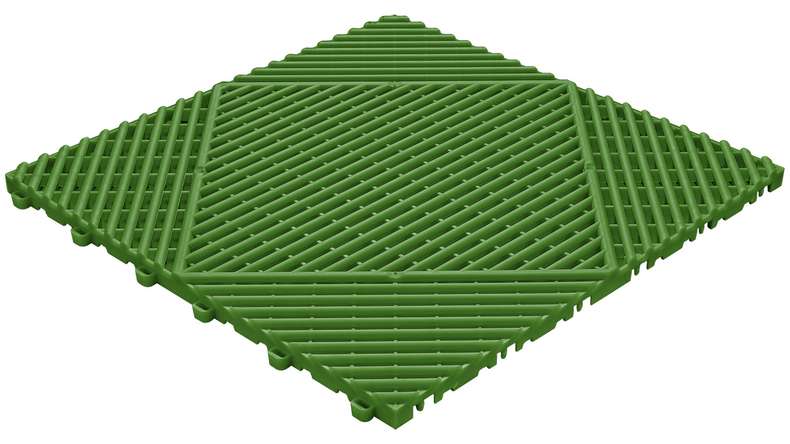 planeo carreau de terrasse en plastique - vert
