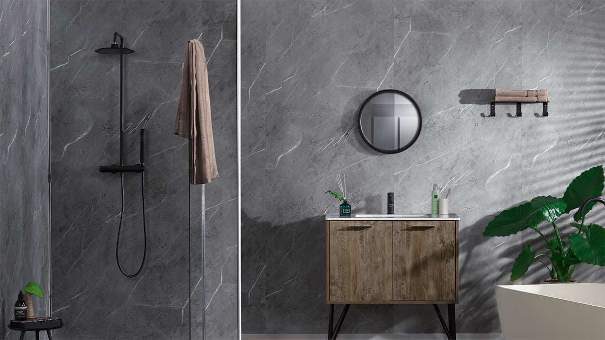 planeo StrongWall - Wandverkleidung Kunststoff XL Sardi 260 x 90 cm