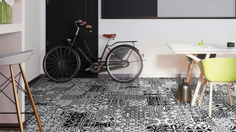 planeo laminato - QUADRAIC Supermatt bianco e nero QUADRAIC