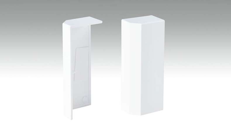 Embout autocollant pour plinthe F100202M Modern White 18 x 80 mm (9062332001)