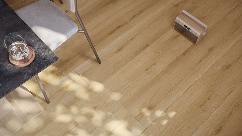 planeo Vinyle à clic rigide - HOMEtec Pro 50 IXPE Pure Canyon Oak | Isolation phonique intégrée (RP-G50-3)