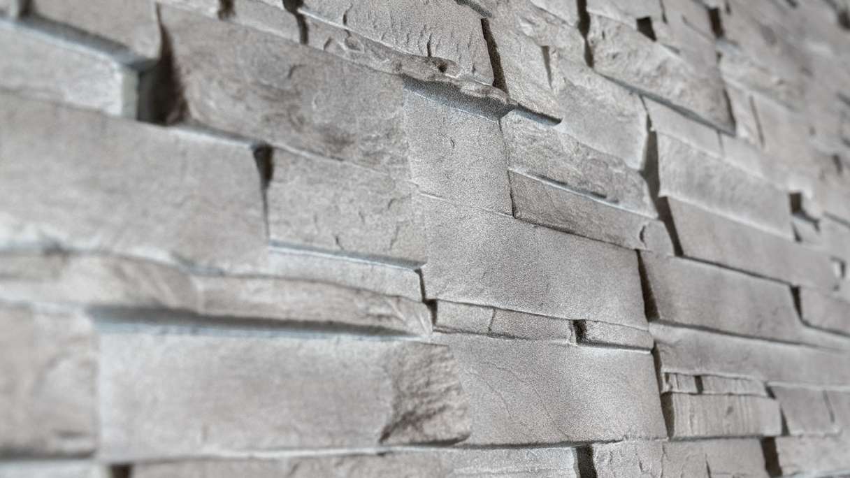 panneau de façade planeo aspect pierre - NoviStone Basalt 1054 x 334 mm