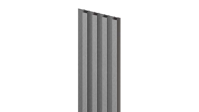 planeo rivestimento murale pannelli lamellari in plastica M - MPC Acciaio Spazzolato 16x265