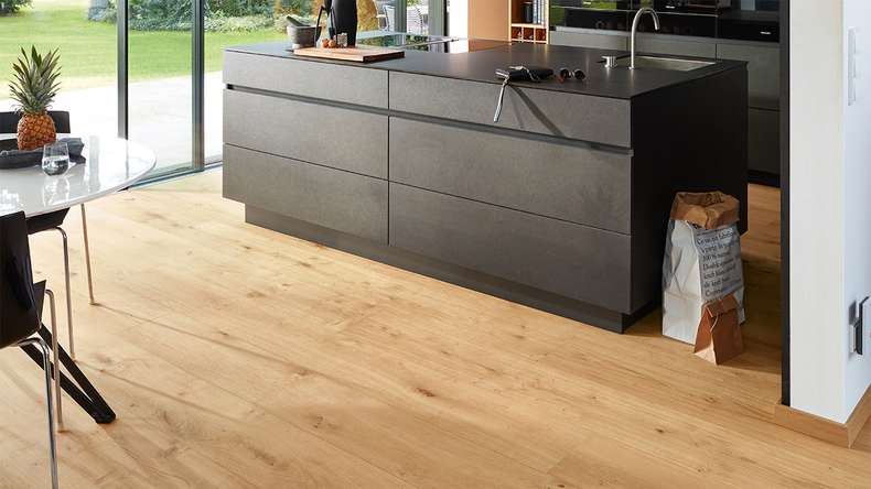 Sol en bois MEISTER Lindura HD 400 - 08921 Chêne authentique pur vernis ultra-mat 2200 x 205 x 11 mm (500214-2200205-08921)