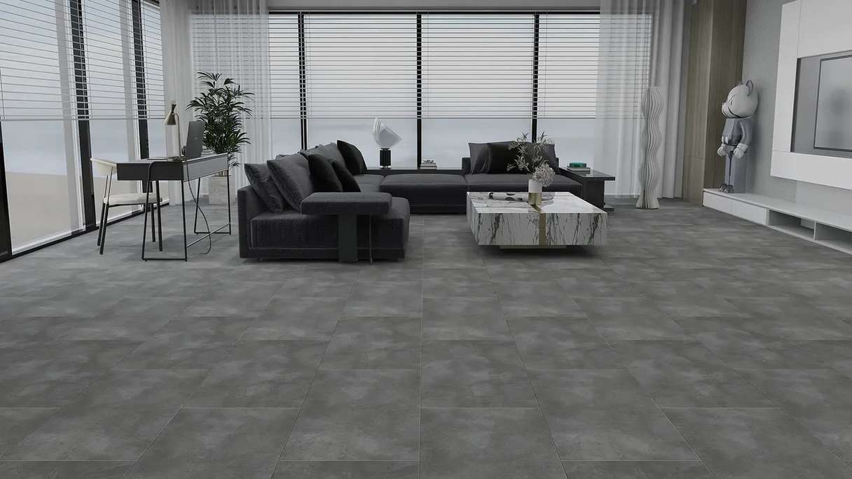 planeo Sol PVC clipsable - Rigid Gris anthracite (DF-81201)