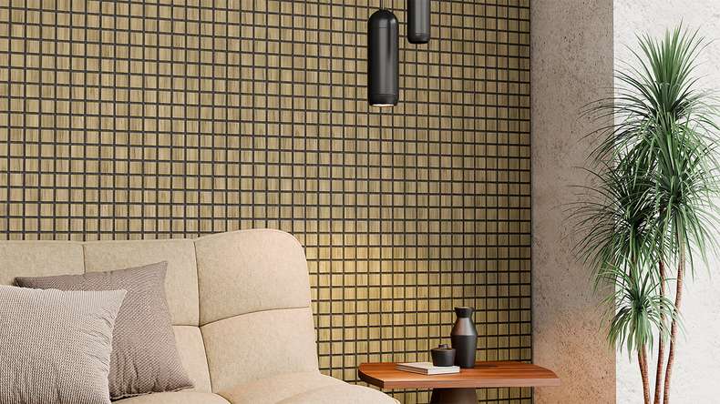 Pannelli acustici Skaben SilentWall Cube - rovere marrone chiaro - 61 x 61 cm