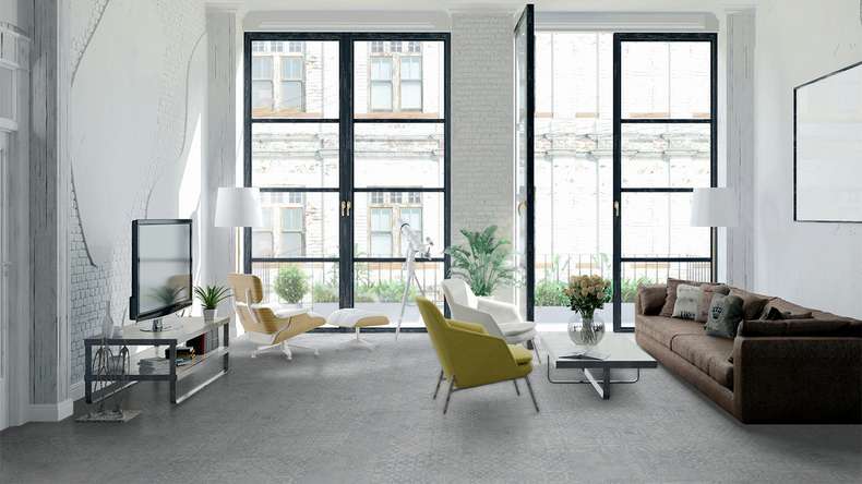 planeo Laminat - QUADRAIC Relief White Supermatt