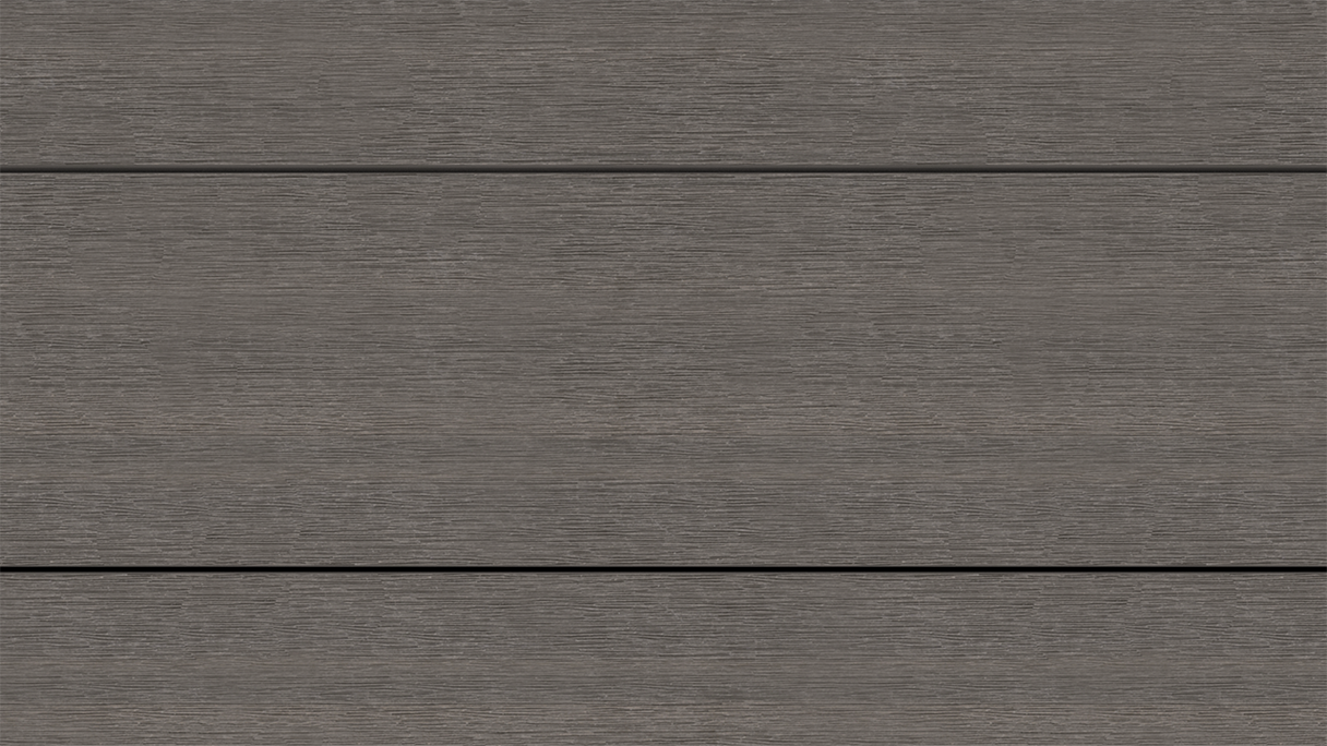 planeo UNIDeck - Lame de terrasse en WPC CoEx, gris foncé, 3 m - texturée/brossée lisse