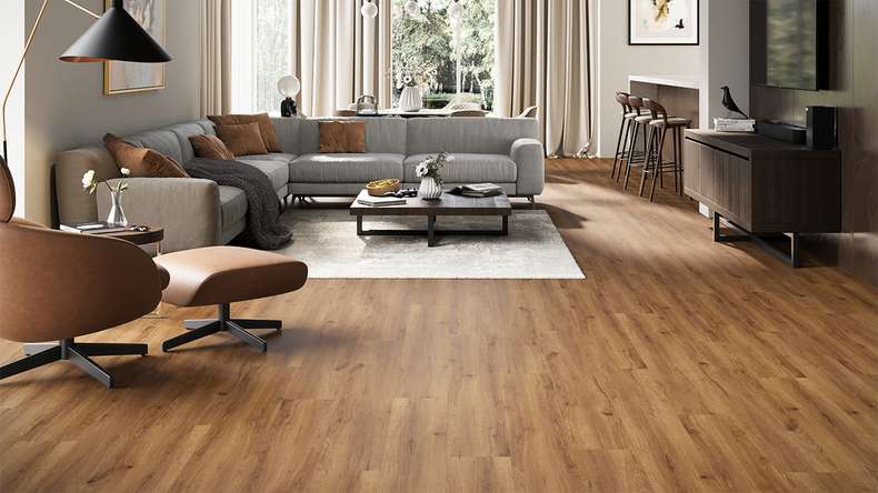 planeo Rigid Klick Vinyl - GRANDline Nature Oak Brown | Trittschalldämmung integr. (NF-GL-702-N)