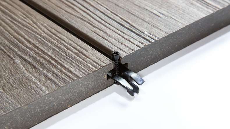 planeo Terrassenclip System-49 - 100 Stk. mit Bohrschraube