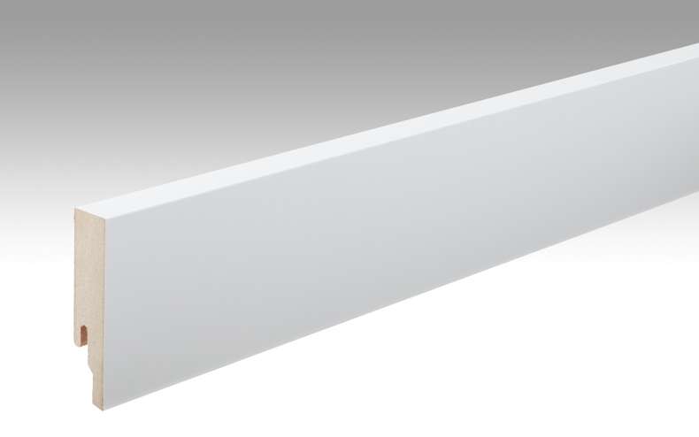Plinthes MEISTER Uni blanc brillant DF 324 - 2380 x 80 x 18 mm (200016-2380-00324)