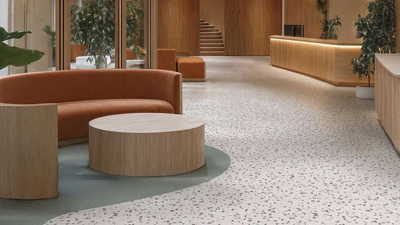 Gerflor Klebevinyl - Creation 55 Confetti Cobalt