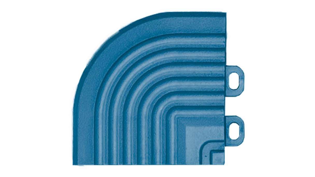 Élément d'angle planeo pour dalles à emboîter 40 x 40 cm - bleu
