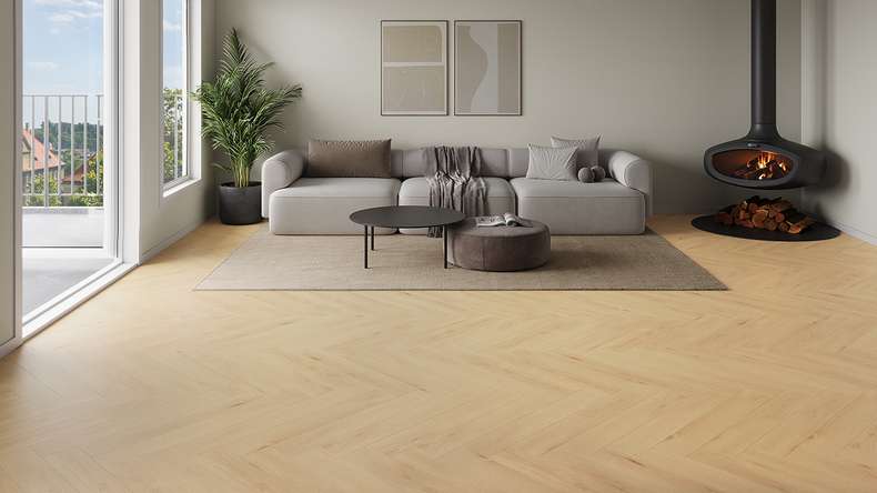 planeo Vinyle à clic rigide - Signature HB Lirion | Grain synchronisé (NF-HBK-7)