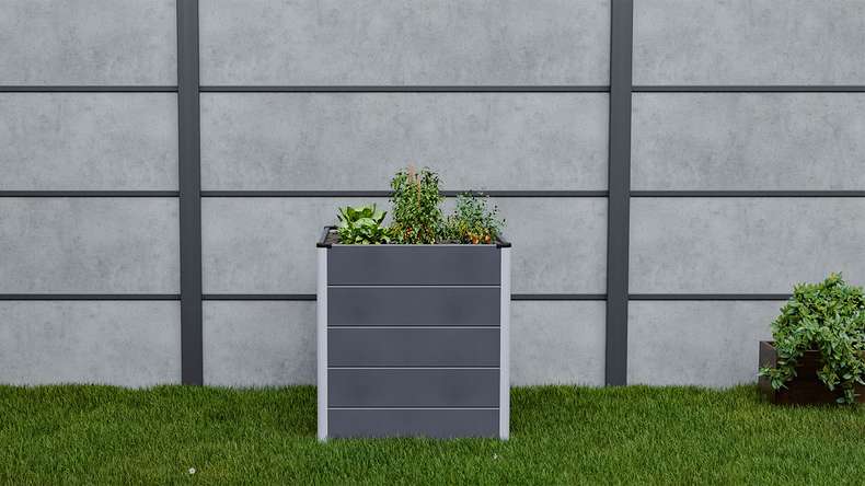 planeo BPC letto rialzato Cube - Antracite | DB703 70 x 70 x 75 cm