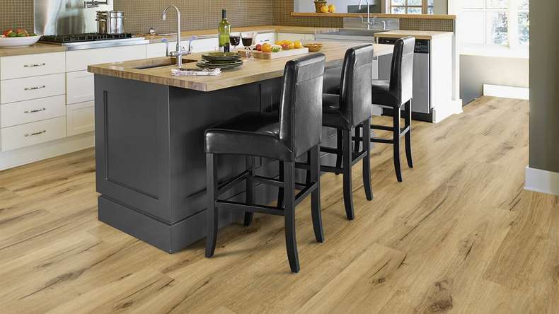 Vinyle à clic Gerflor - Senso Premium Rigid Acoustic Bambi fauve | Isolation phonique intégrée (40441629)