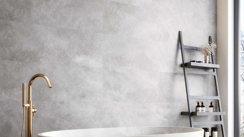 planeo Wandverkleidung Kunststoff - Wall&Floor Design Neba supermatt 80 x 40 cm