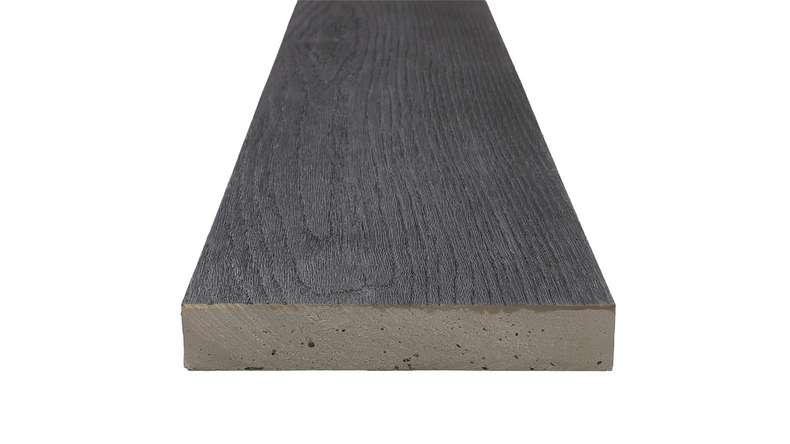 planeo Authoria PureBoard Plancher de terrasse massif - Dark Natural 3.6m structuré