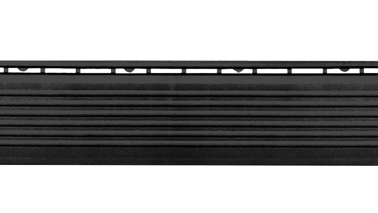 Panneau latéral planeo pour dalles à emboîter 30 x 30 cm - noir avec tige