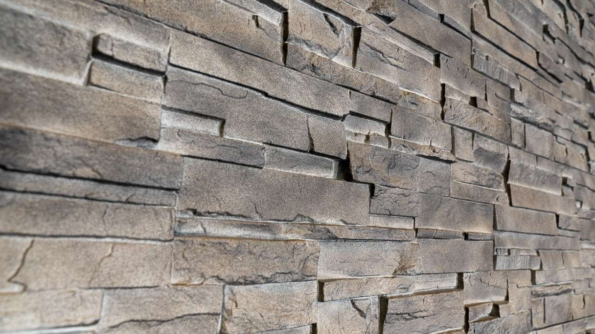 planeo rivestimento murale Novistone DS pietra laminata Silex Flint - 1054 x 334 mm