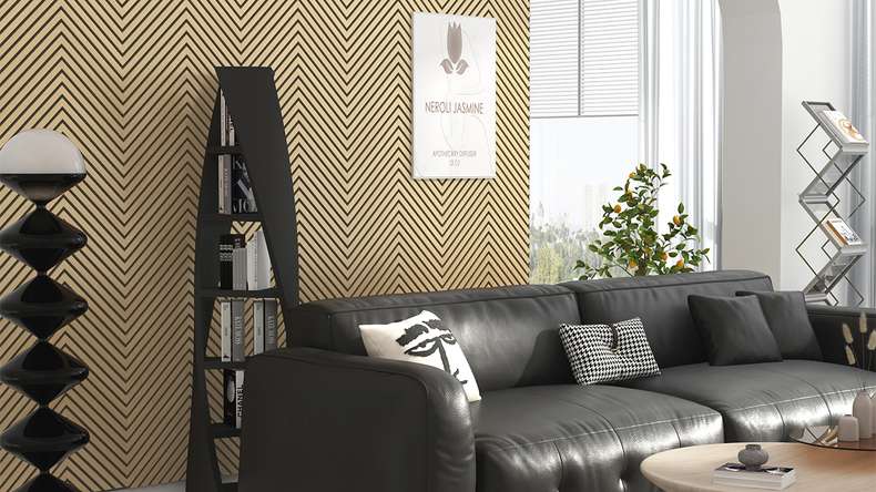 Pannelli acustici Skaben SilentWall - A spina di pesce New Light - 275 x 52 cm