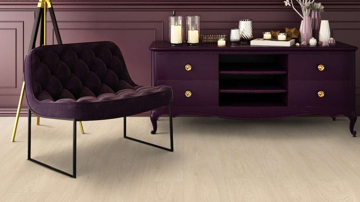 Gerflor Vinyle à coller - Virtuo 30 EIR Blomma Cream | gaufrage synchrone (39001463)