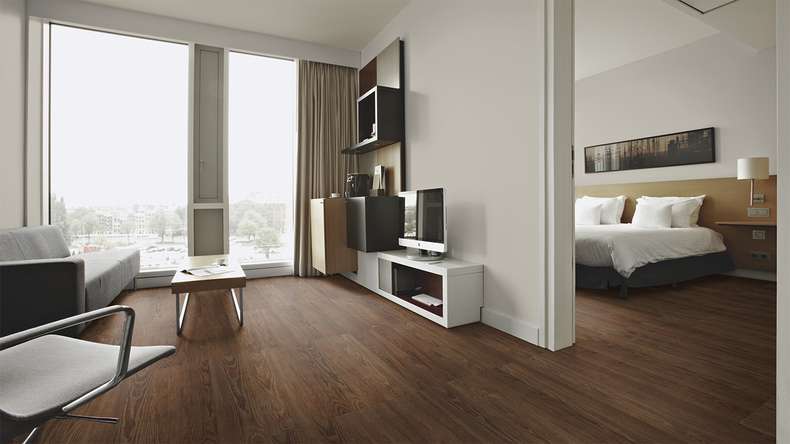 Forbo Allura Materiale 55 vinile adesivo - Terra Ash 750 x 150 mm (63663DR5)