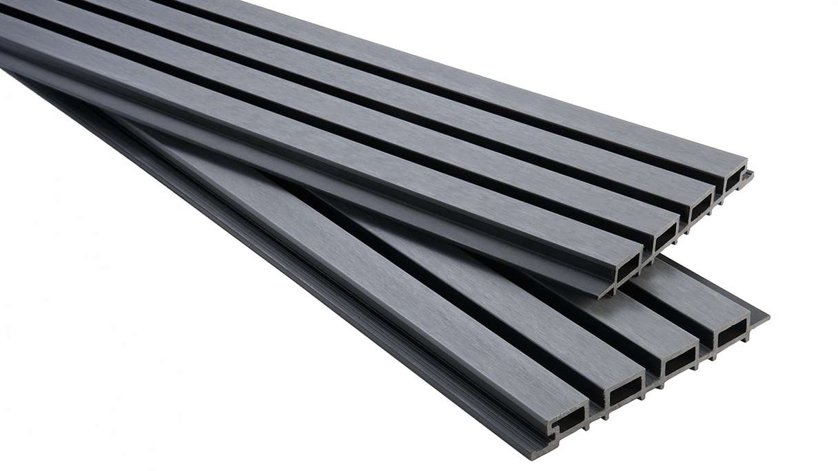 planeo NOVA - WPC CoEx Rhombusleiste Fassadenverkleidung Grey 4 m