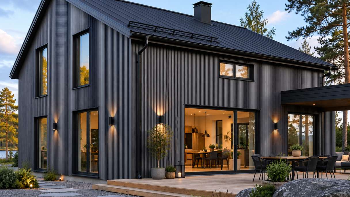 planeo NOVA - WPC CoEx Rhombusleiste Fassadenverkleidung Grey 4 m