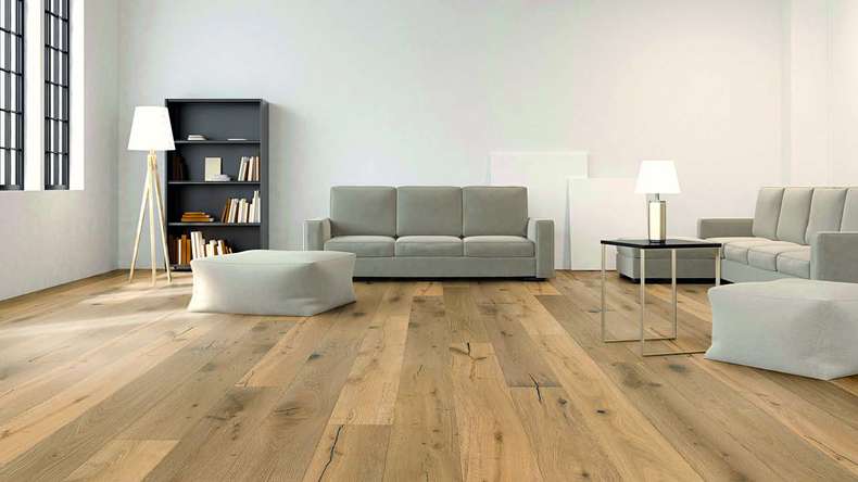 planeo Parkett - LANDHAUSDIELE Eiche Natur hell | Authentisches Erscheinungsbild (PU-000188)