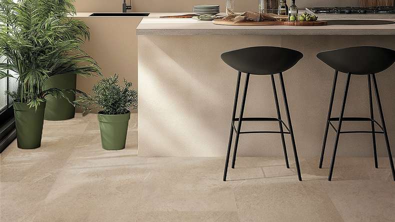 Gerflor Klebevinyl - Creation 55 Curton Stone Taupe
