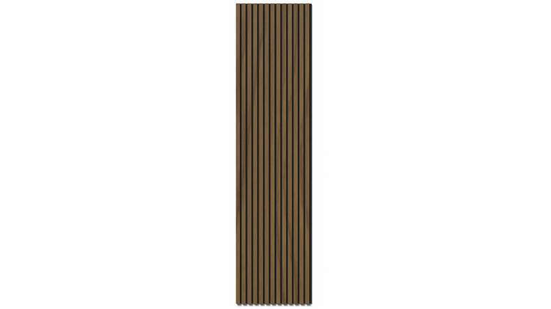 planeo Akustikpaneele - Walnuss 2480 x 600 x 21.5 mm | schwer entflammbar Brandschutz Klasse B