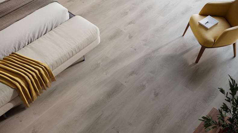 planeo Rigid Klick Vinyl - HOMEtec Basic 30 IXPE Soft Mid Grey | Trittschalldämmung integr. (RP-E30-7)