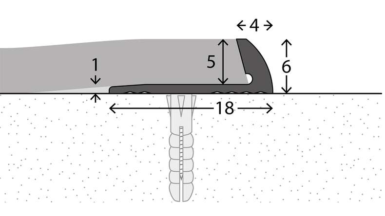 planeo Profilé de finition 851 - 250 cm