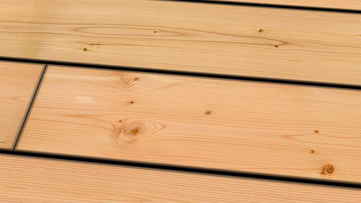 TerraWood Terrasse en bois - Douglas canadien - deux faces lisses