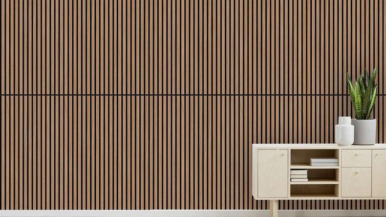 planeo Panneau acoustique - MixWall Timber Solid Ravon Oak 52 x 104 cm | Placage en bois véritable (PLMW-30411A)
