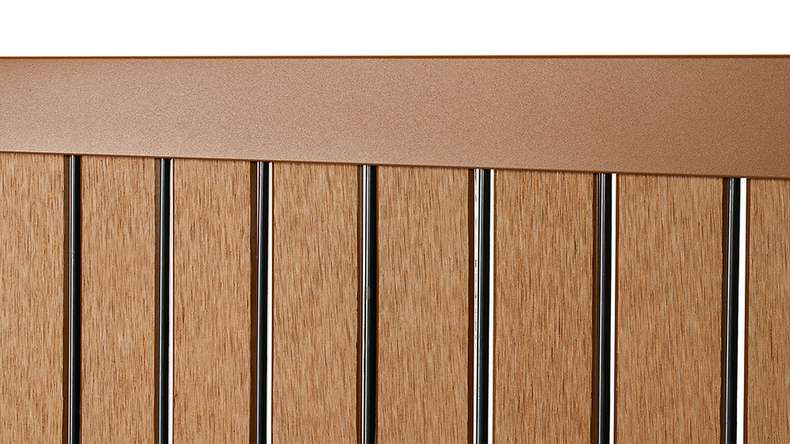 set di strisce WPC planeo - Marrone L 250 x H 123 cm