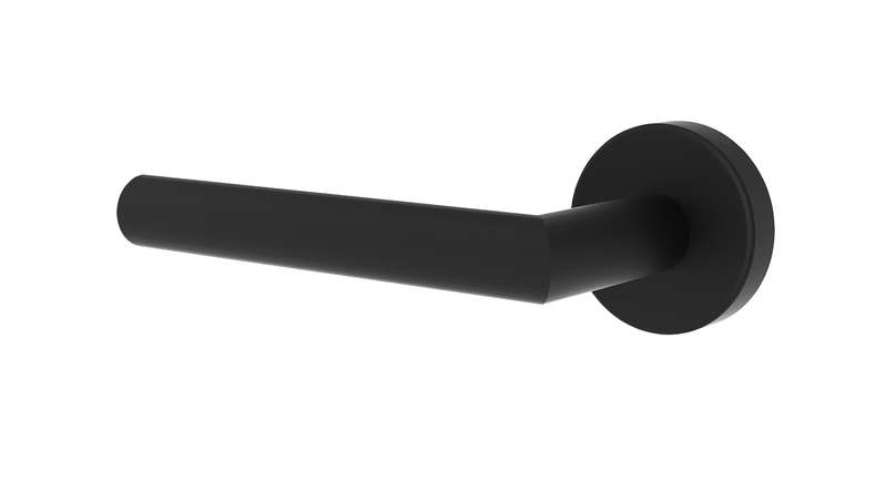 planeo Edelwerk EasyLock NEO maniglia per porta nero opaco | Senza foro per la chiave