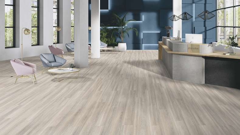 Gerflor Vinyle à clic Rigid - Création 40 Clic Acoustique Chêne Bostonien Beige | Isolation phonique intégrée (61300853)