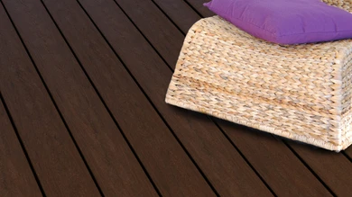 planeo WPC - pannello per decking in castagno massiccio strutturato - goffrato/scanalato