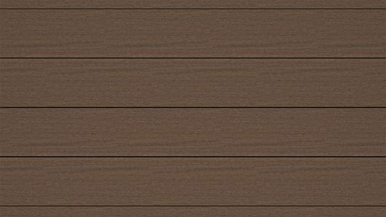 planeo ANTIKWoodline - Lame de terrasse en WPC CoEx, profilé composite léger - Ipe brun 3 m - aspect rustique/brossé lisse