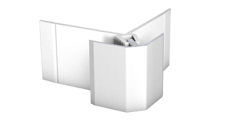 Système de profilés muraux planeo Angle extérieur 169 - 260 cm