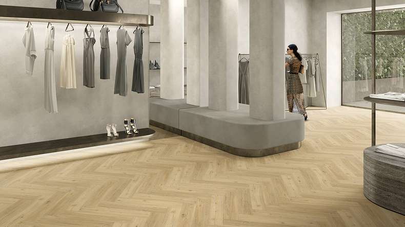 Gerflor Klick Vinyl Rigid - Creation 55 Clic Acoustic HB Ballerina | Trittschalldämmung integr. (41920347)