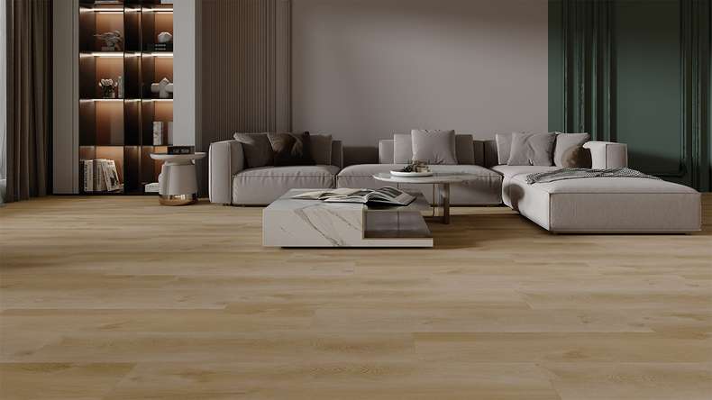 planeo Vinyle à clic rigide - HOMEtec Pro 50 IXPE Breeze Oak | Isolation phonique intégrée (RP-E50-4)